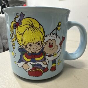 New Rainbow Brite Mug Silver Buffalo 20oz Blue Coffee Tea Cup